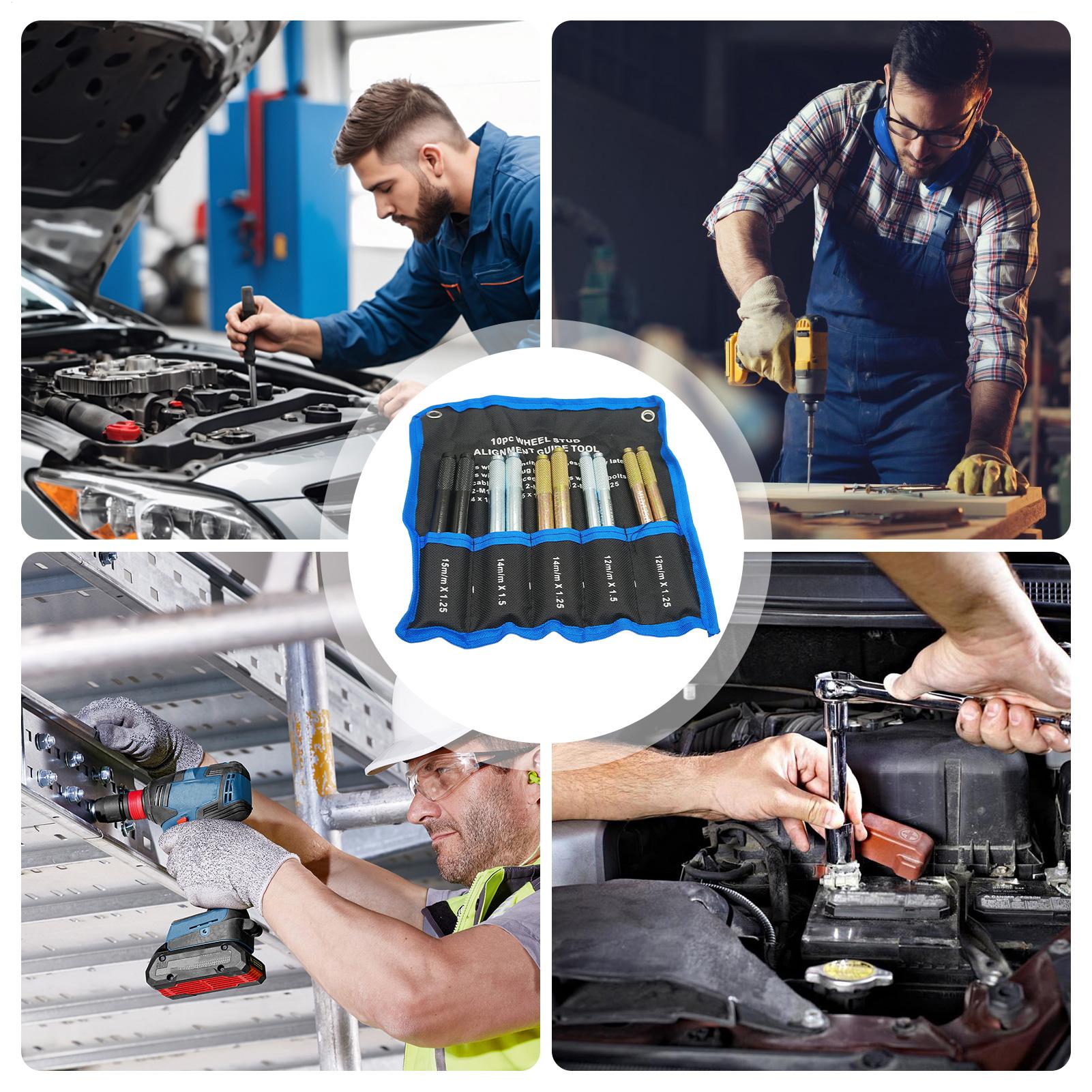 Automotive Tools - 10 Adet Tekerlek Ayar Pimi, Evrensel,