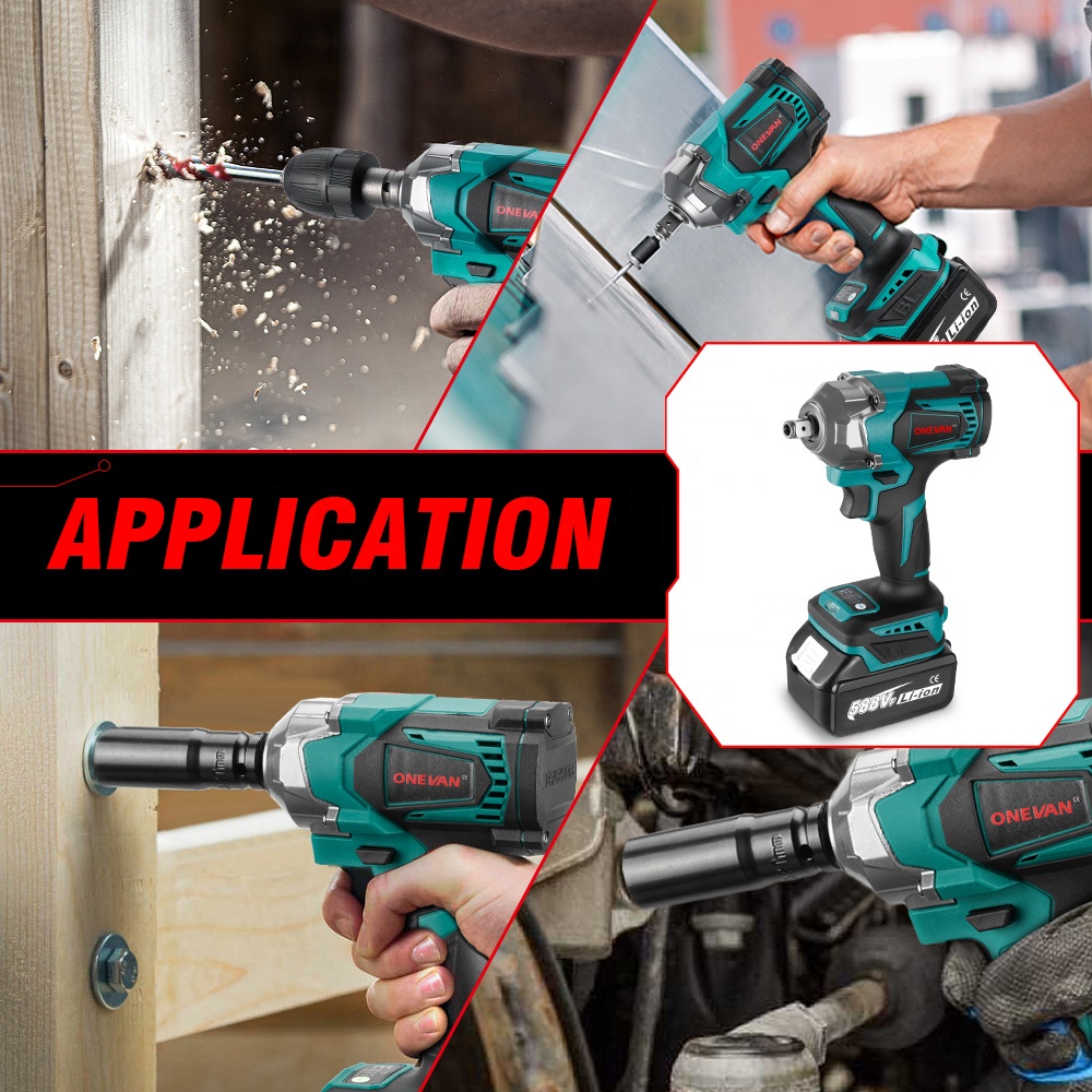 Torque Wrench - 1200N.m Torklu Fırçasız Elektrikli Darbeli Anahtar